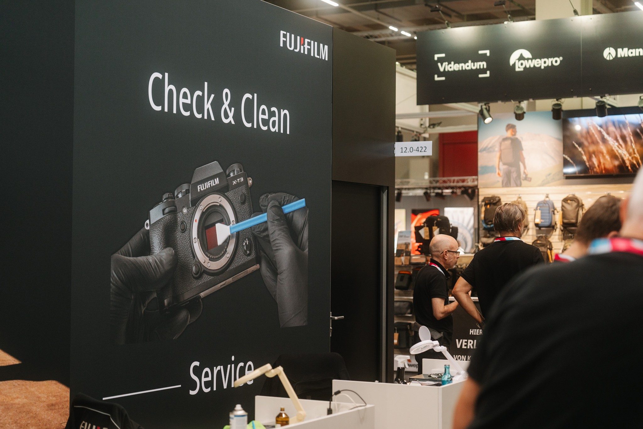 Kamera Sensorreinigung und Check & Clean Service auf der Imaging World mit professioneller Reinigung