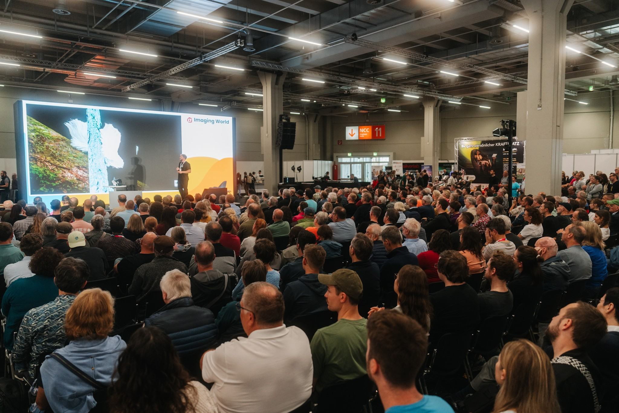 Packed hall with visitors at Imaging World