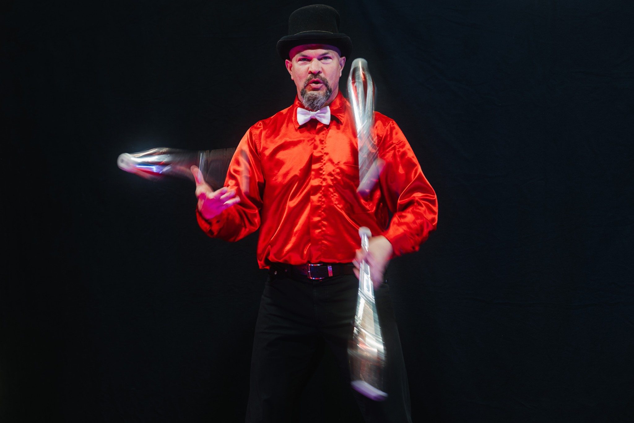Jongleur im Action-Playground der Imaging World 2026